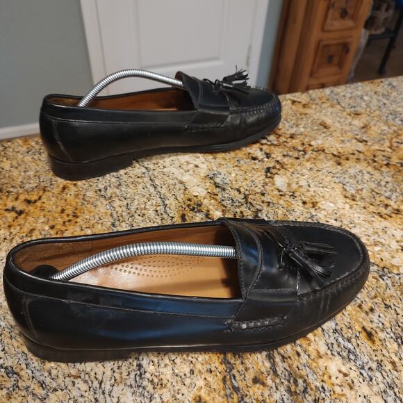 Cole Haan Men's Black Leather Tassel Loafers Size 11.5 D Item ID 03506 - Picture 7 of 12